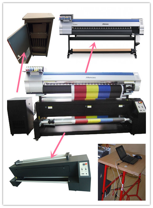 1.8m Print Width Continuous Inkjet Printer For Cotton Silk And Polyester 0