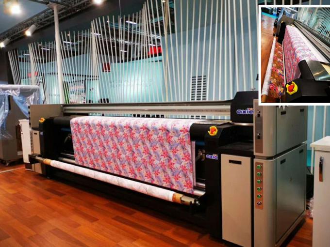 Tear Drop Flag Fabric Printing System / Textile Printer With High DPI Print Head 1
